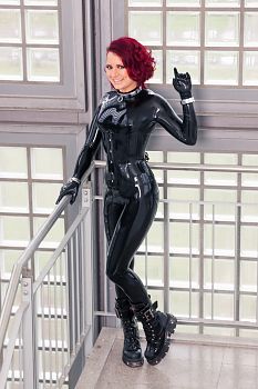 Black Latex Catsuit